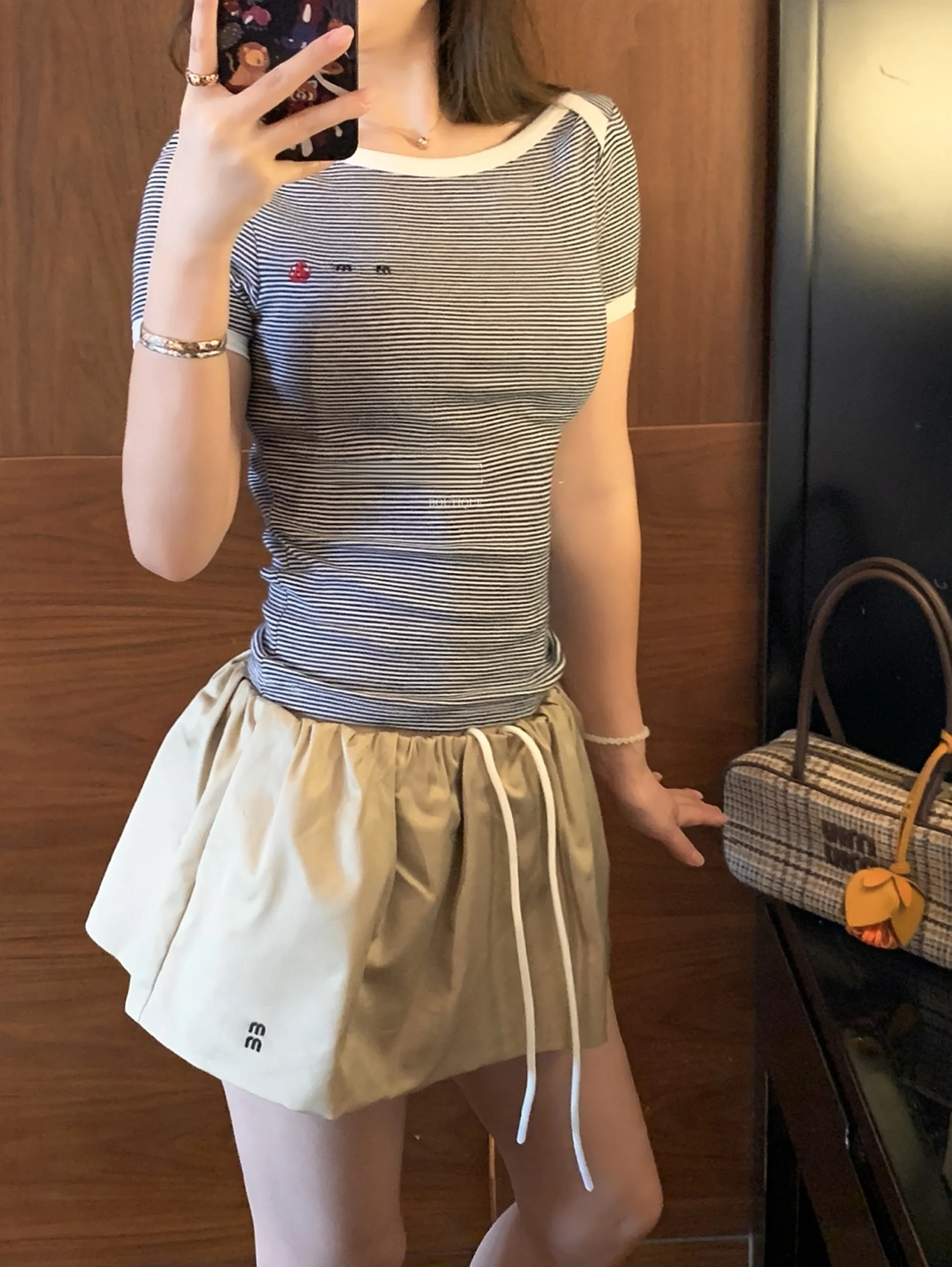 

Футболка Slim Fit ort Sve Crew Ne, хлопковая футболка в полоску с вышивкой и рисунком парусного лодки, повседневная одежда