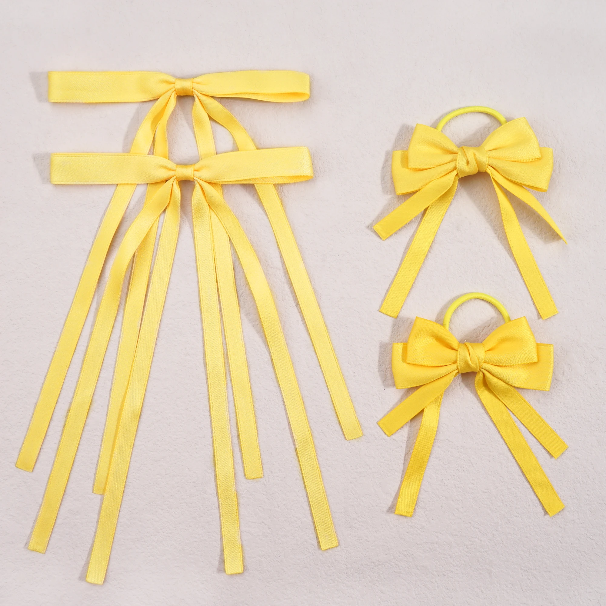 4Pcs/set Girls Hair Accessories Set Hair Ties Elastic Rubber Bands for Children Kids Hairpin Ponytail Holder Scrunchies Gift