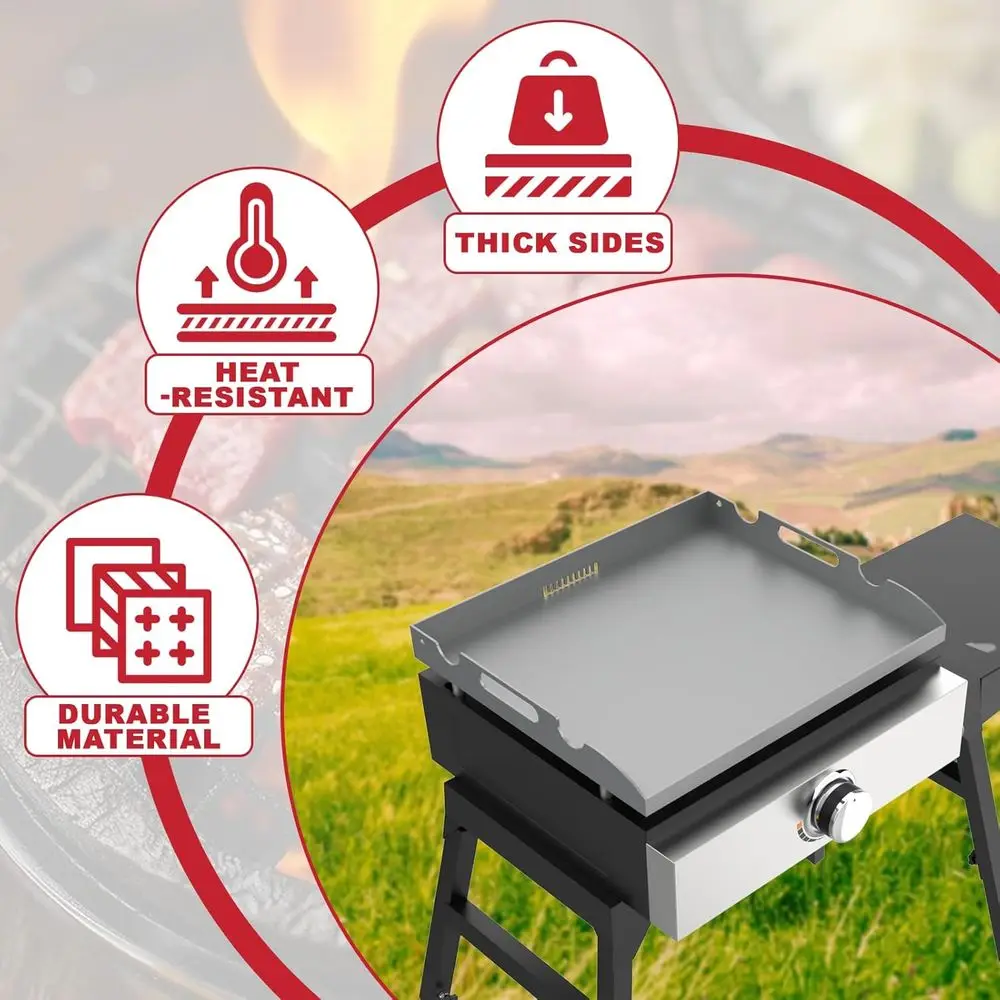 17 بديل للشواية المسطحة من بلاكستون للموديلات 1832، 1814، 1650، 1819، 1945 مع استنزاف الشحوم الخلفية