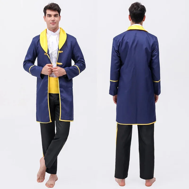 

2025 New Beauty and the Beast Costume for Adult Men, Prince Adam Cosplay Outfit, Uniform Clothing, Tr ★ ★ ★ hh