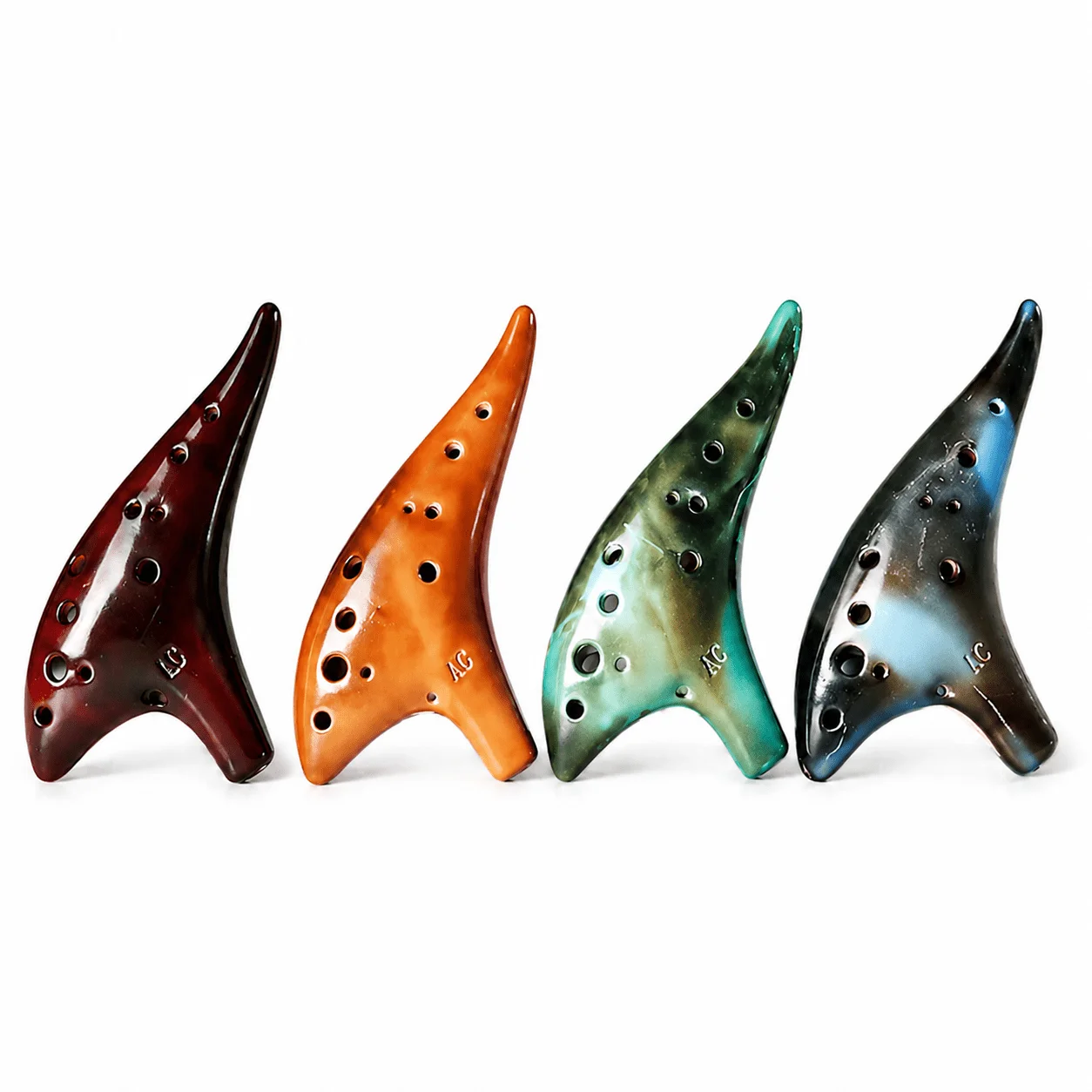 12‑Hole C‑Key Alto Ocarina, Precise Intonation, Excellent Tone (AC Key). Designed Specifically for Beginners and Exquisitely Crafted with The Smoked‑firing Process. Suitable for Daily Practice and Stage Performances By Adult Learners.