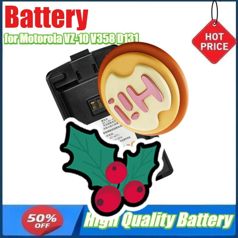 

Battery for Motorola VZ-10 V358 D131 D135 V26 V318 VZ-12 V168 Walkie Talkie Lithium Battery