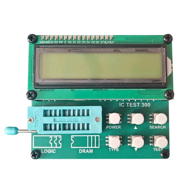 TEST300 Integrated Circuit Tester - Universal IC Chip Analyzer for Logic Gate & Memory Device Testing