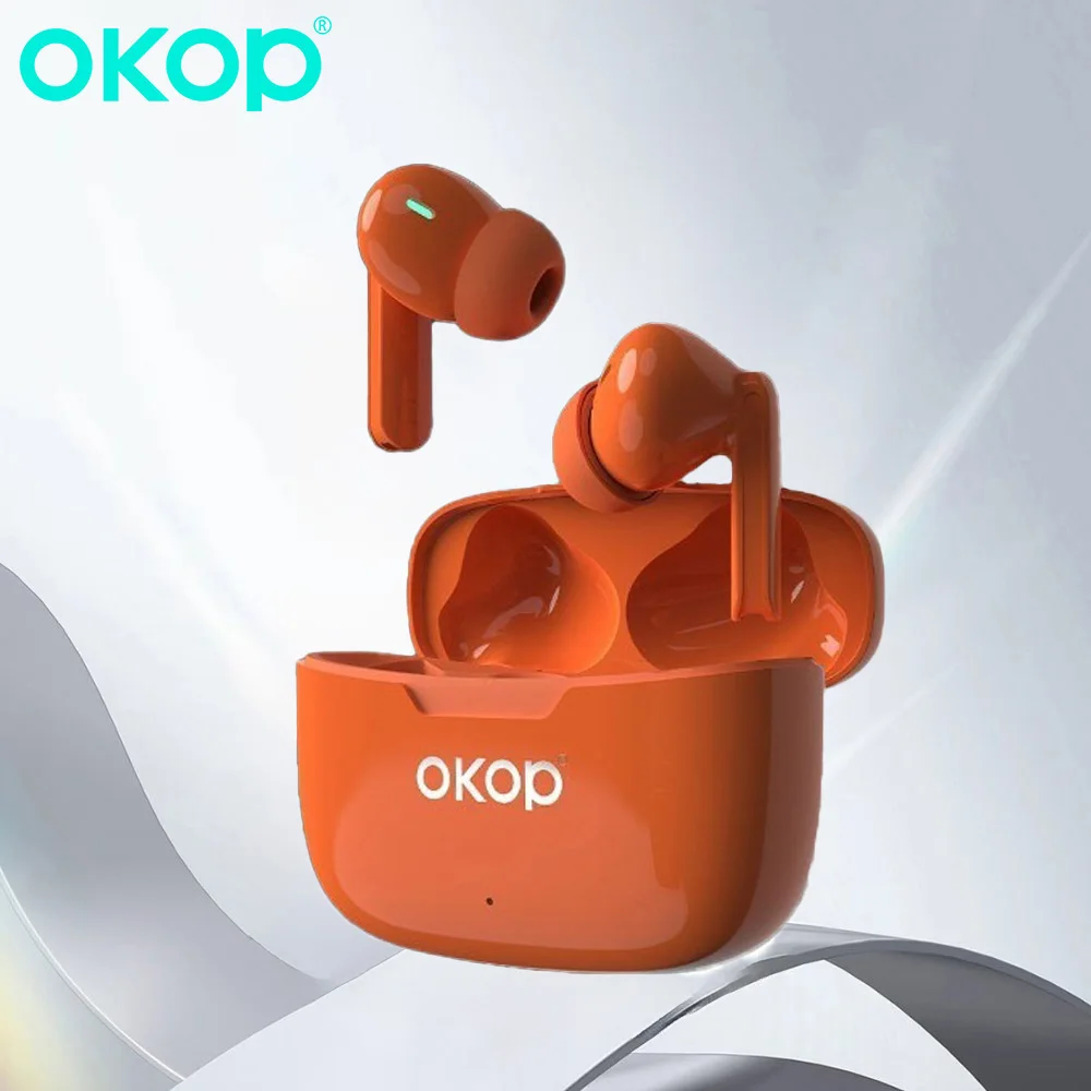 

OKOPwireless Bluetooth earphones with noise reduction,high soundquality forgaming,lowlatency,and longbatterylife for outdoor use