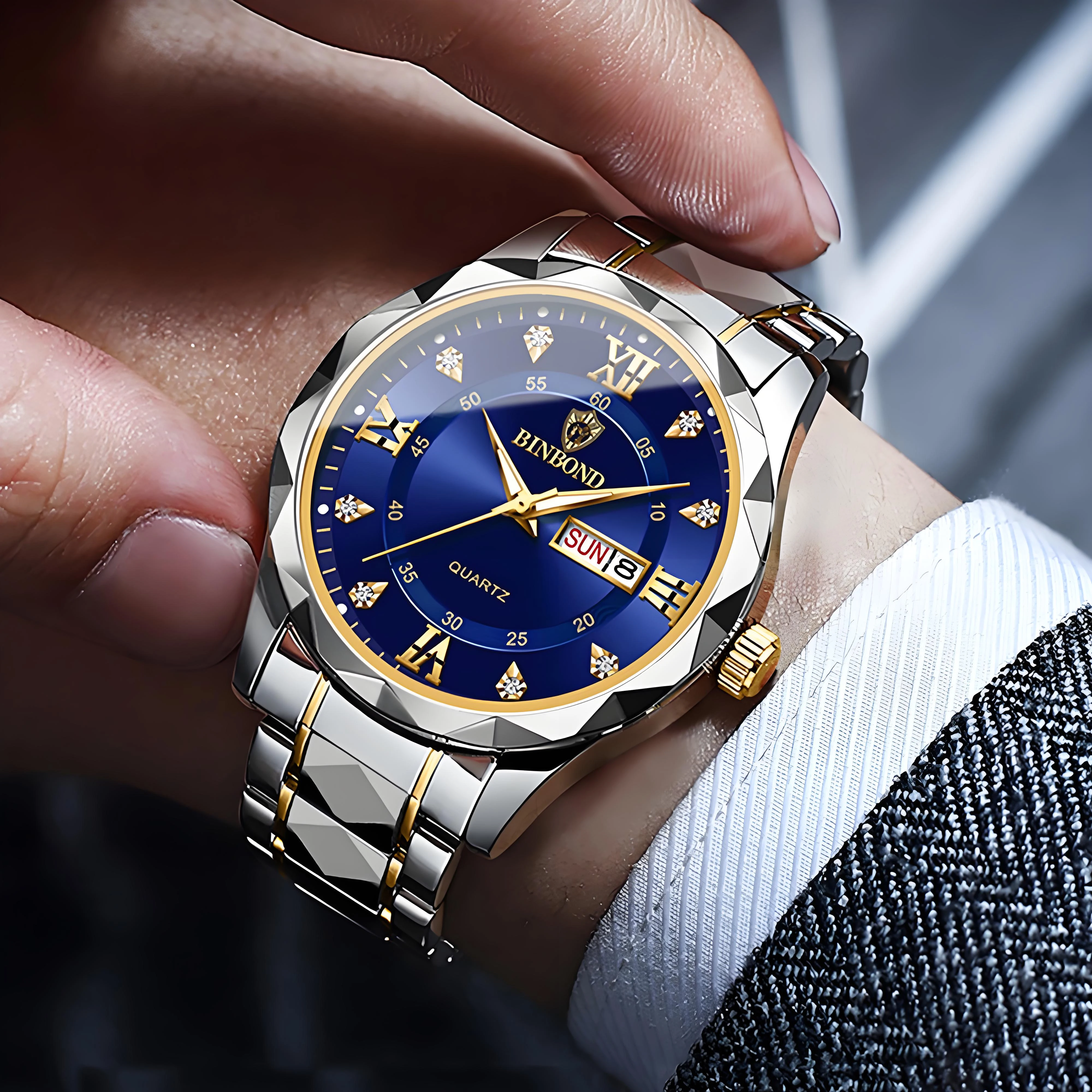 Men's Luxury Luminous Quartz Wristwatch