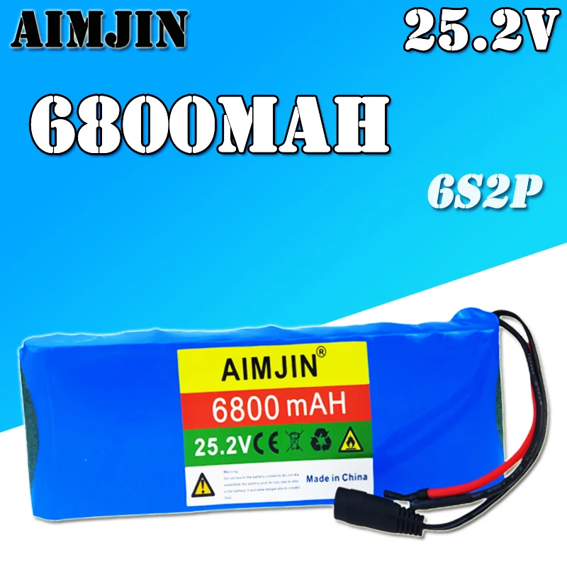 25.2V 6800mAh Rechargeable Lithium Battery Pack 6S2P , Suitable for Power Supply of Electric Toys, Electronic Products etc