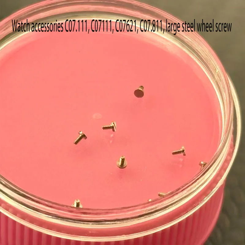 Watch accessories C07.111, C07111, C07621, C07.811, large steel wheel screw25252