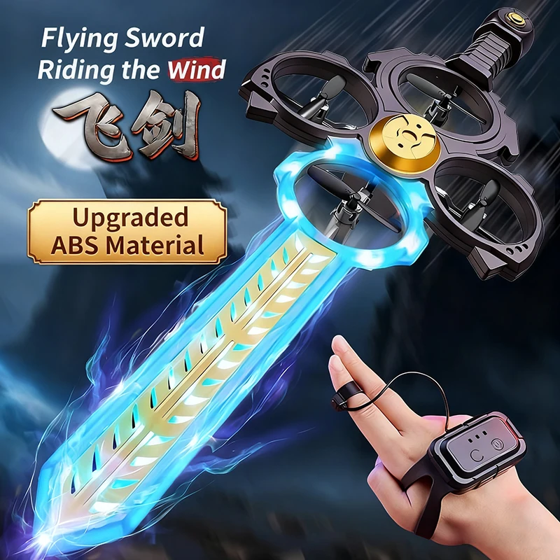 

Royal Sword Flying Gesture Remote Control Luminous Flying Sword ABS Anti Drop Boy Toy Flying Aircraft Fairy Sword Prop Gift Box
