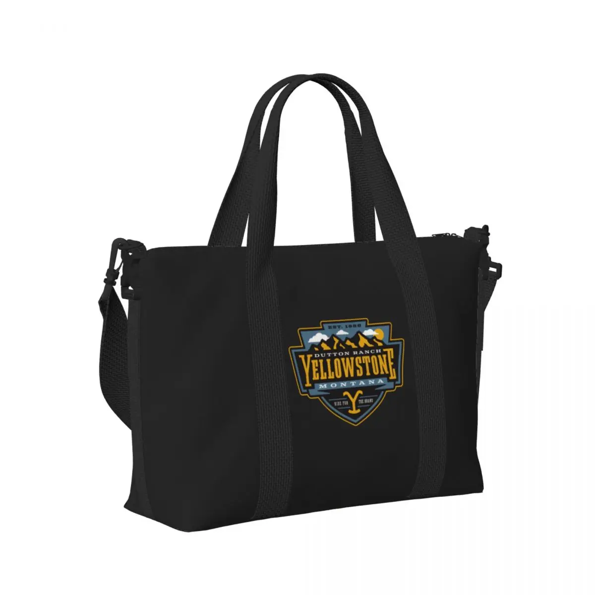 

Yellowstone Quick Dry Dutton Ranch Пляжная дорожная сумка Большая вместительная сумка-тоут для тренажерного зала Йога Женская дорожная сумка для покупок