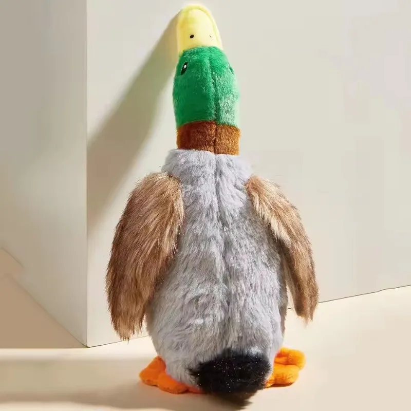 

Cute Wild Duck Plush Dog Toy - Squeaky, Durable, Perfect for Small Dogs as a Fun Teeth - Cleaning Pet Accessory Toy