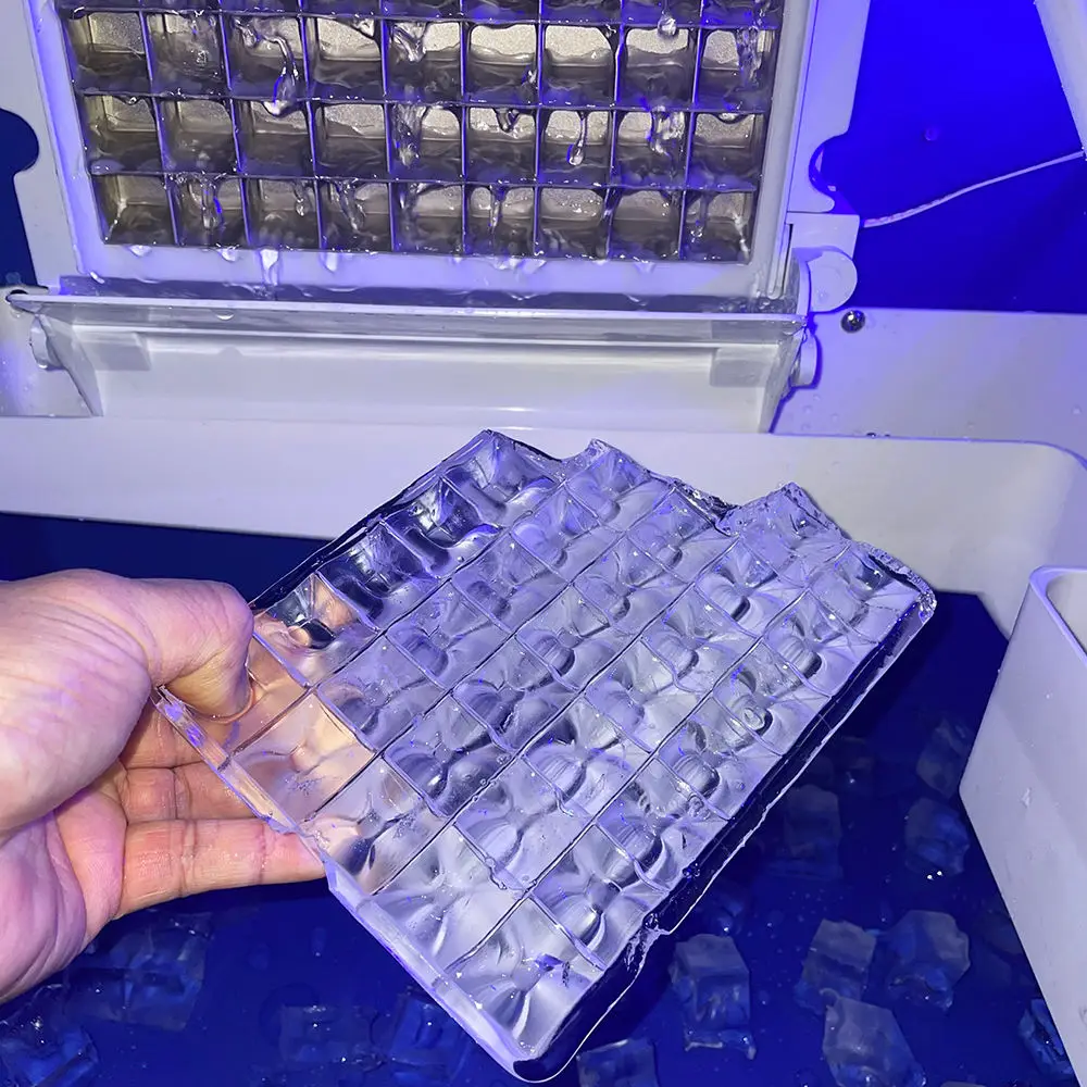 آلة صنع الثلج 80 كجم صانع كتل مكعبات الثلج آلة صنع الثلج التجارية الأوتوماتيكية لسعر الأعمال