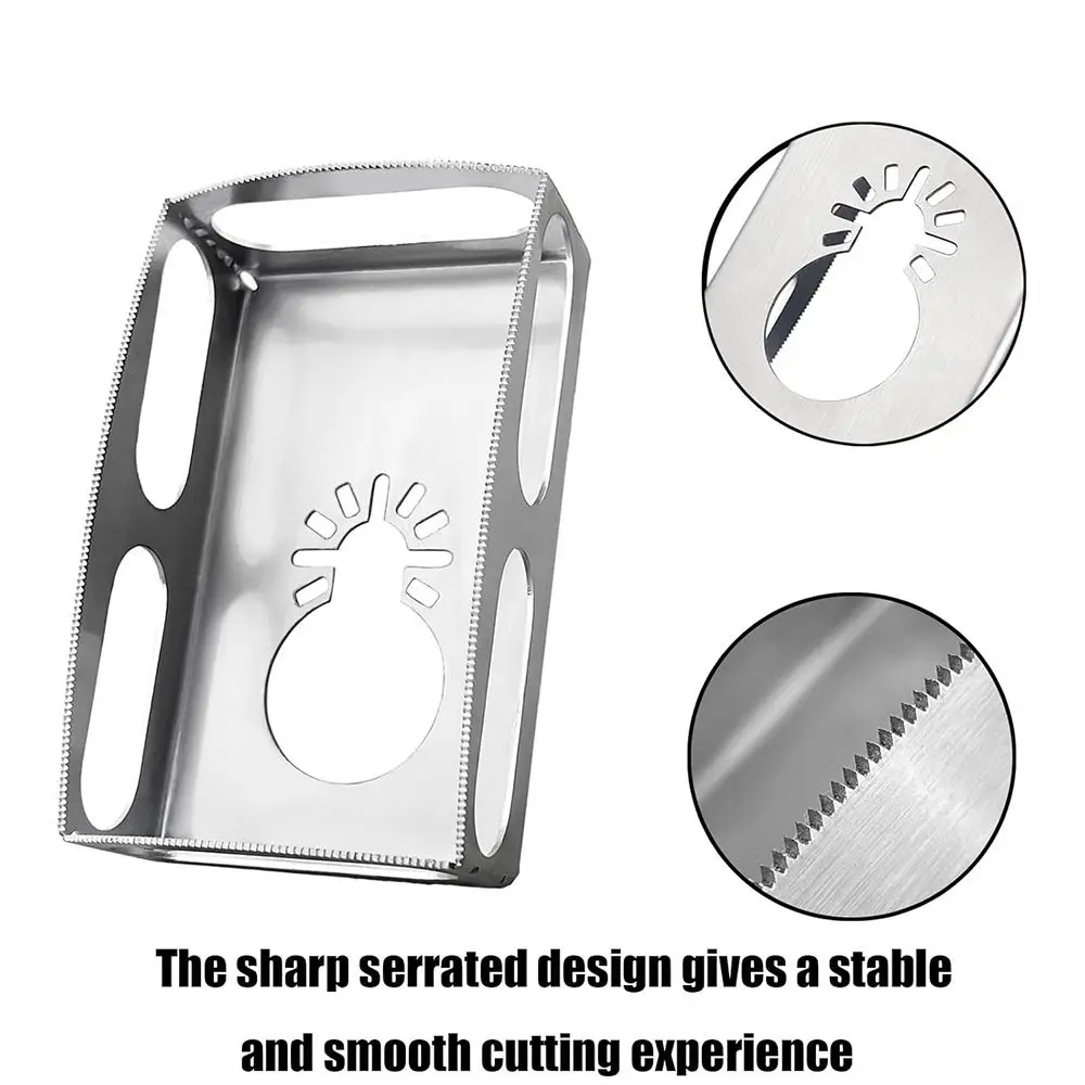 Portable Stainless Steel Square Slot Cutter Durable Universal Drywall Cutout Tool Hand Tools Rectangle Slot Cutter