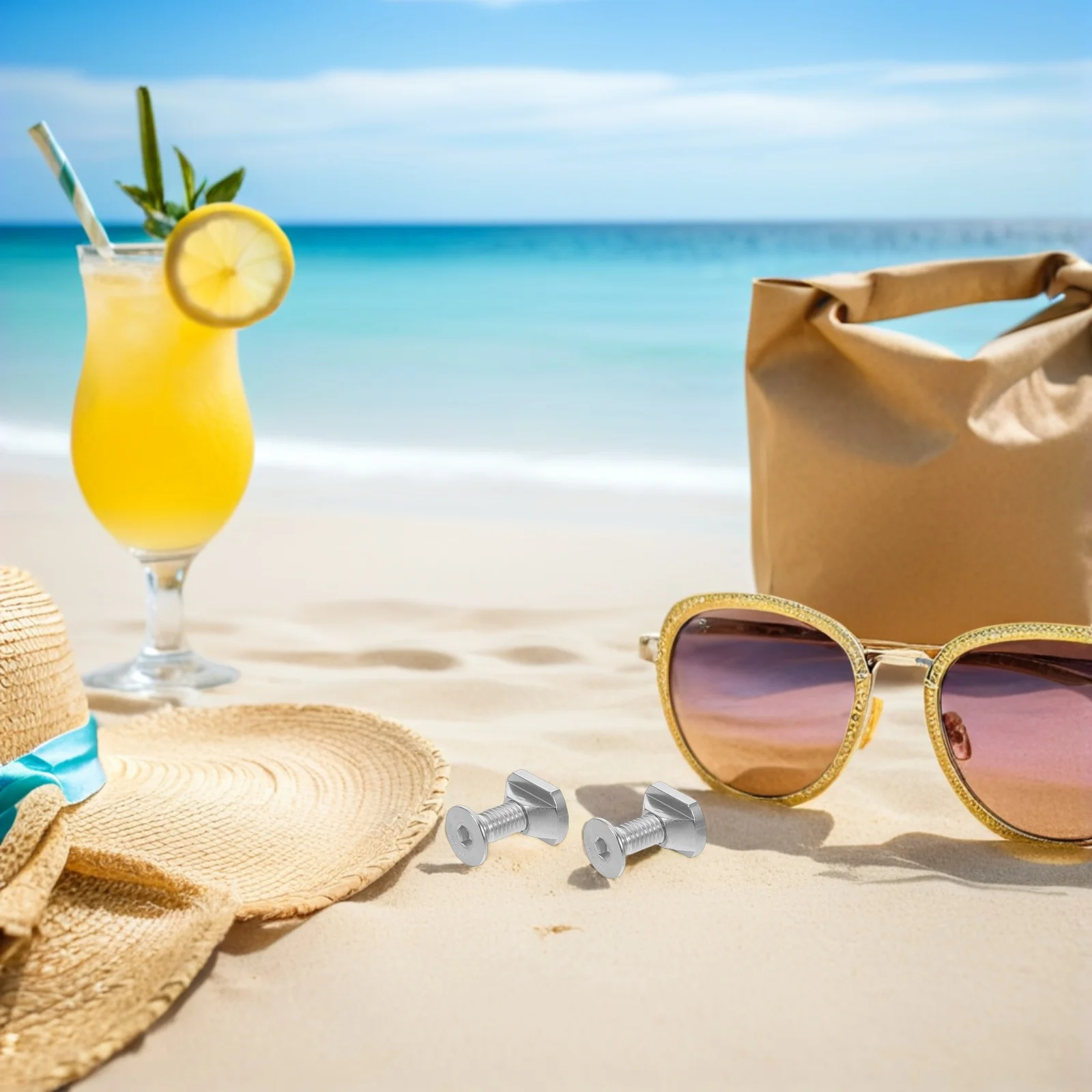 4 قطعة M8 Hydrofoil T-المكسرات الفولاذ المقاوم للصدأ انزلاق المكسرات ل لوح التزلج احباط المسارات الجناح احباط تصاعد مجموعة أدوات سوب Kiteboard #3