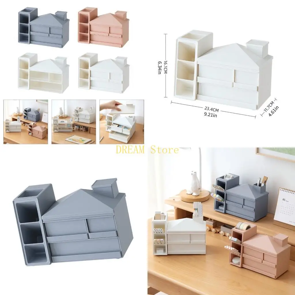 

Large Capacity Desk Pencil Organiser with Sliding Drawer Multifunctional Pencil Organiser Desktop Drawer Storage Box best sale