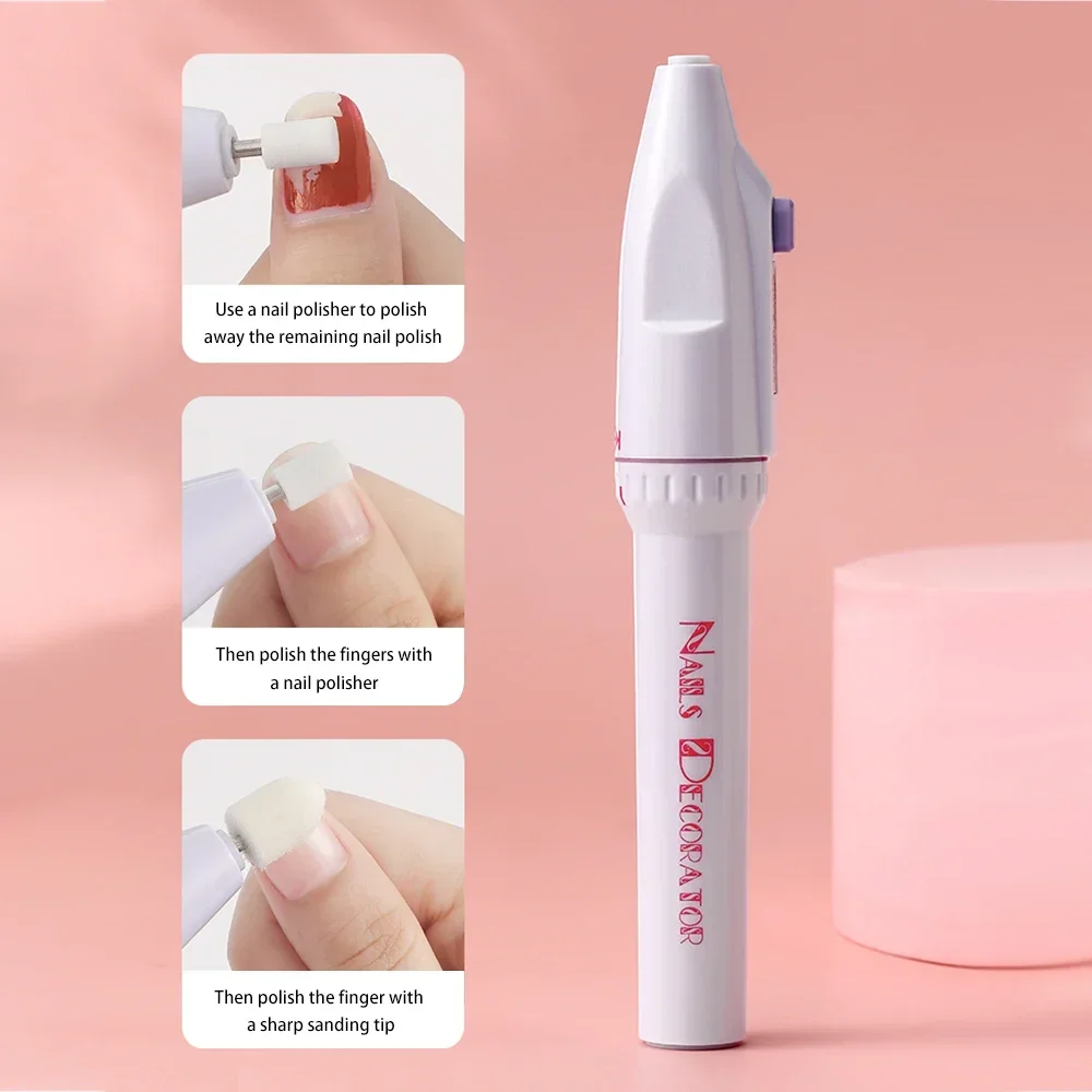 Mini Electric Nail Drill Kit Manicure Pedicure Grinding Polishing Nail Art Sanding File Pen Tools Machine Drill Uñas Profesional