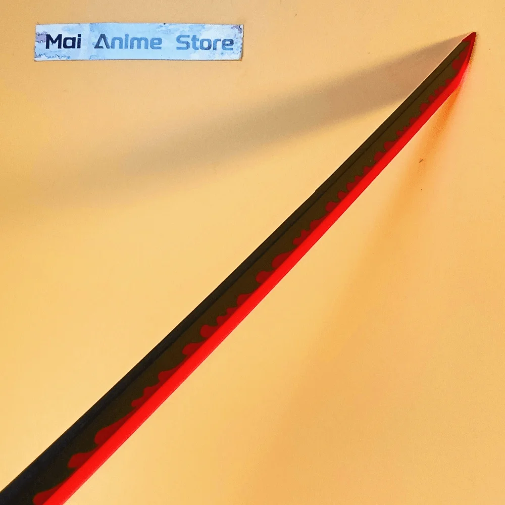 Figurine Katana lumineuse de 40 pouces, faux damas, modèle épée légère, taille réelle, Anime Katana japonais, accessoire de Cosplay, jouet non tranchant, cadeau