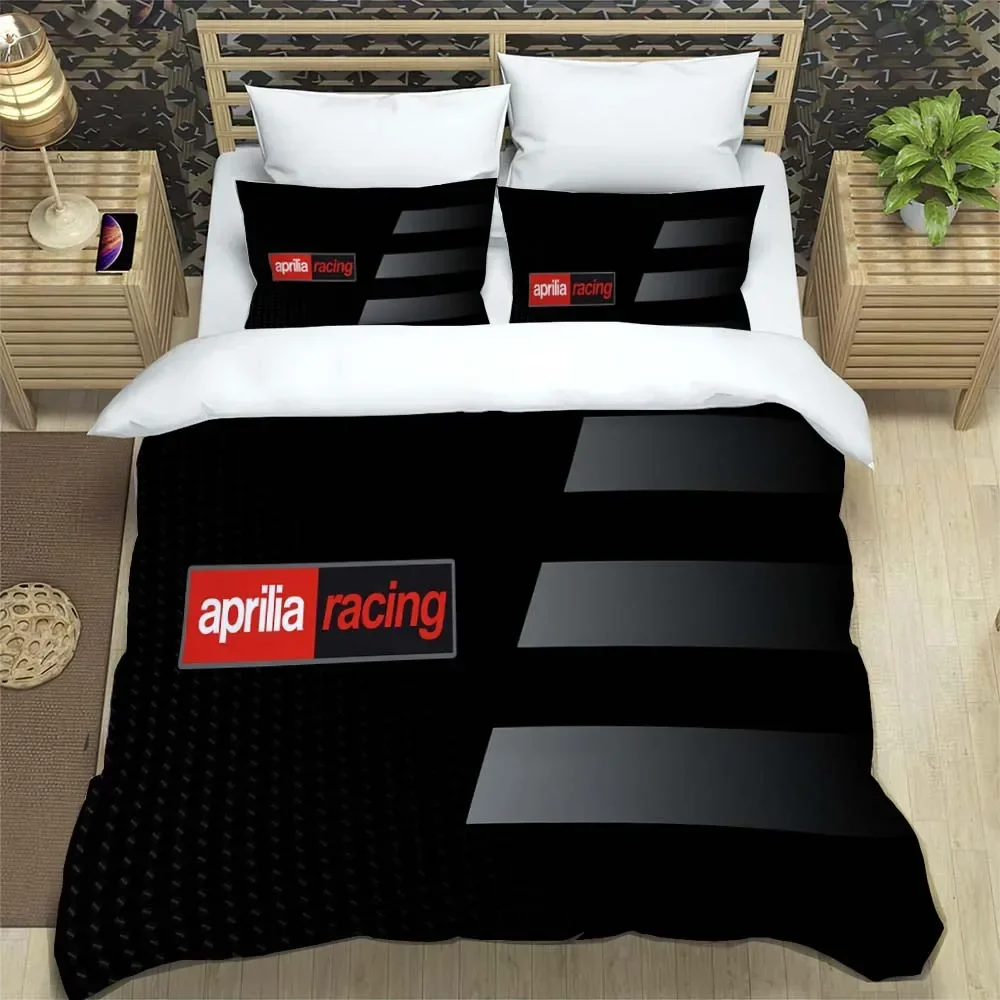 Motorrad Flotte A-Aprilia Bettwäsche Set Einzel Twin Voll Königin König Größe Bett Set Erwachsene Kind Schlafzimmer Bettbezug set Heimtextilien