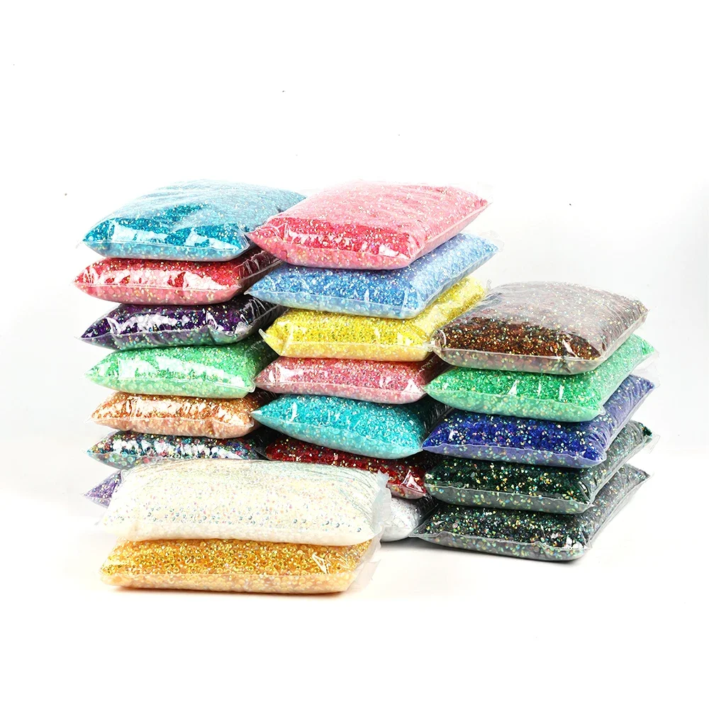 Bulk wholesale Jelly Color AB Transparent AB 2mm,3mm,4mm,5mm,6mm Facets FlatBack Resin Rhinestone Nail Art Garment Decoration