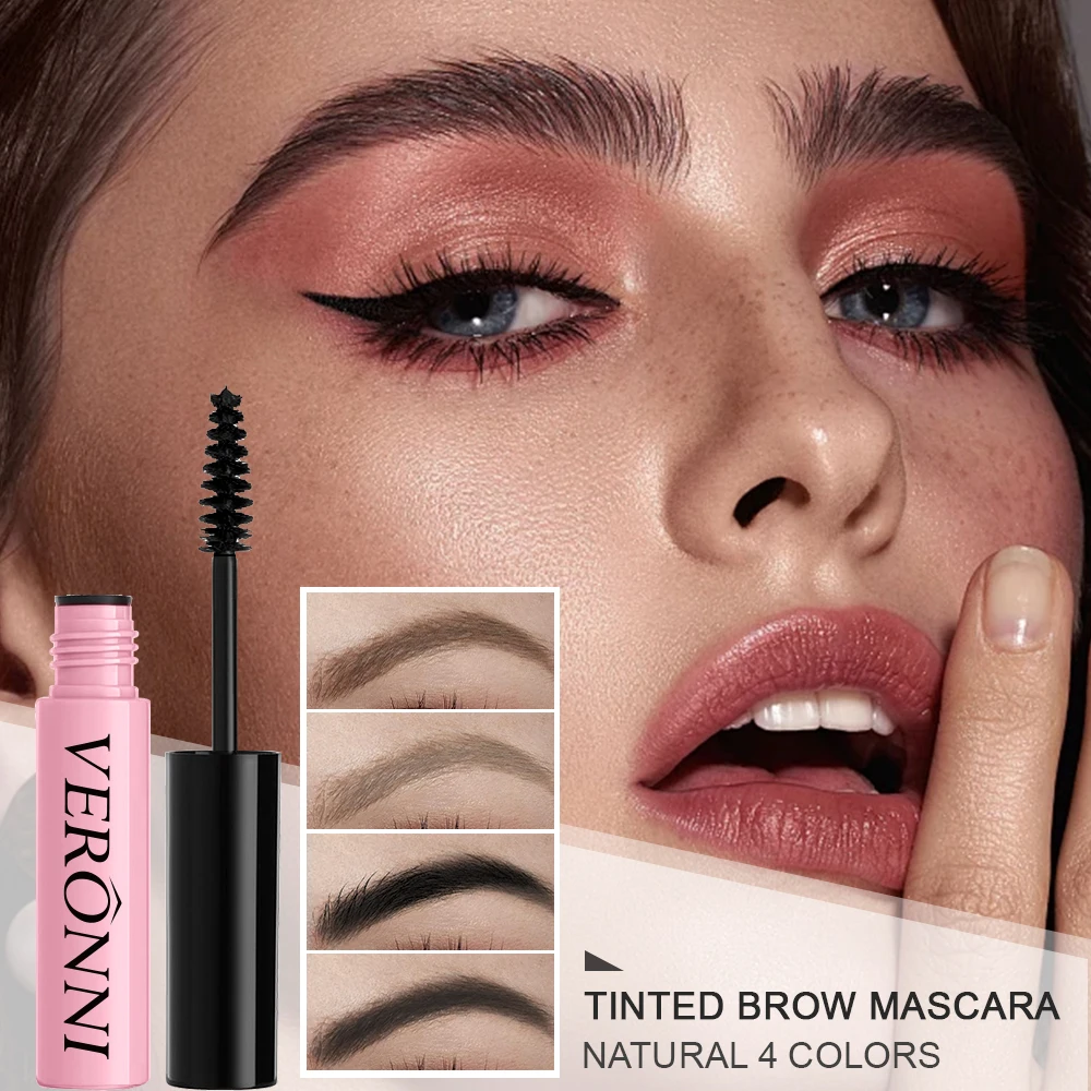 Máscara de cejas teñida natural, maquillaje de tinte de cejas de 4 colores, larga duración, resistente al agua, tinte de cejas, potenciadores de tinte, cosméticos de gel
