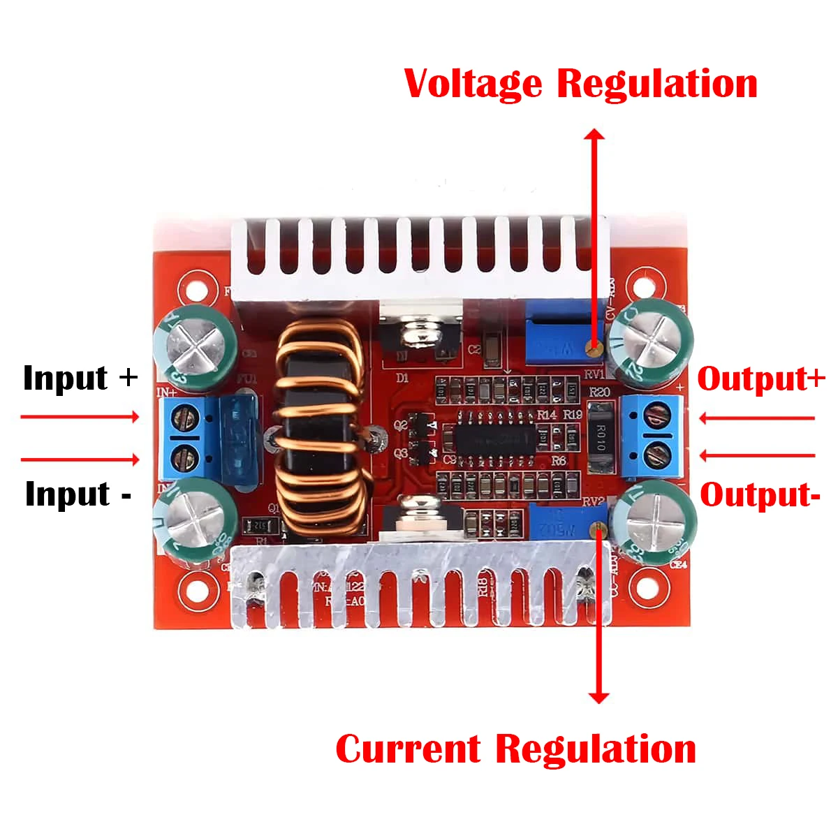 400W 15A Step-up Boost Converter DC-DC Constant Current Power Supply LED Driver 8.5-50V to 10-60V Voltage Charger Step Up Module