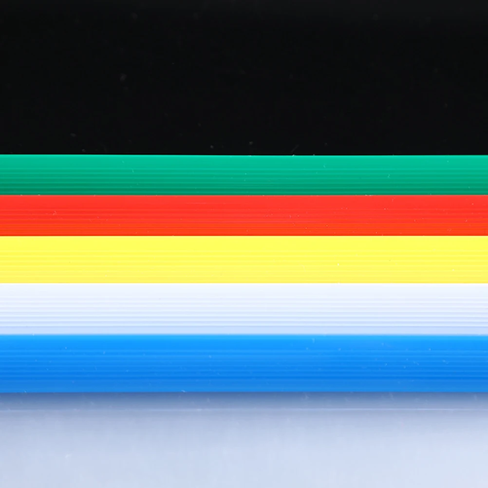 

20 Pcs Plastic Folders Sliding Bar Holder A4 Paper Organizer Tie Rod Contract File