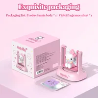 Hello Kitty Solar Powered Fragrance Decor Car Air Freshener with Moving Swing Base