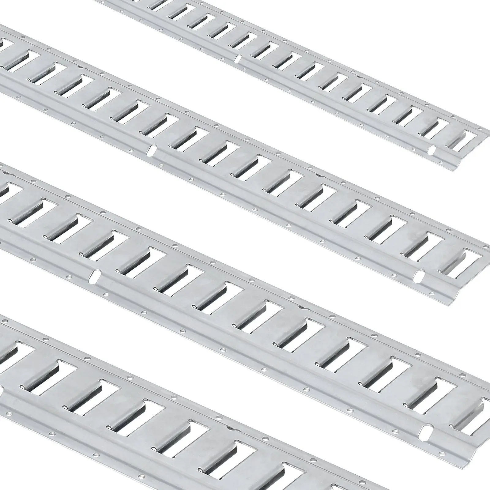 

34PCS E Track Tie-Down Kit 5FT Steel Rails with O Rings D-Ring Tie-Offs for Cargo Motorcycles Bikes