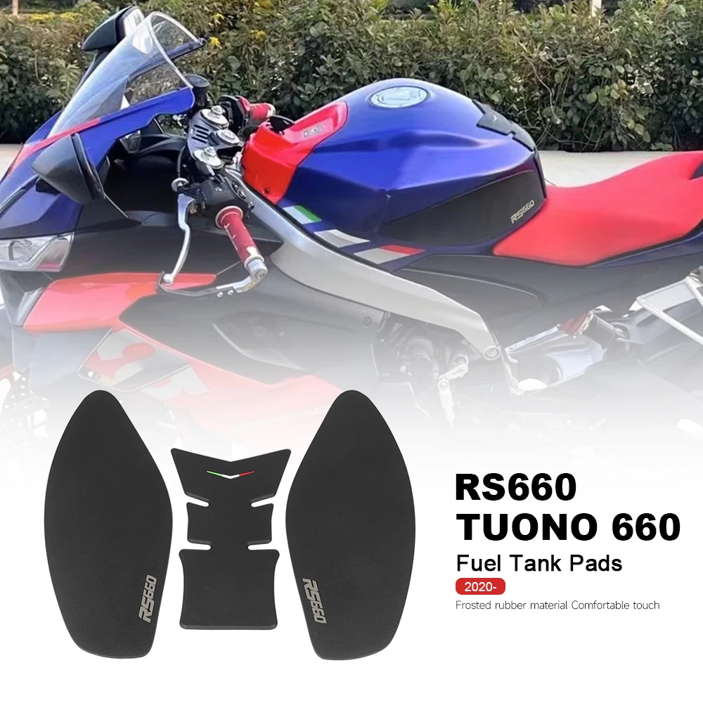 Motorcycle Accessories Tank Side Rubber Decals Motorcycle Anti Slip Tank Pad Stickers For Aprilia RS660 Tuono 660 RS 660