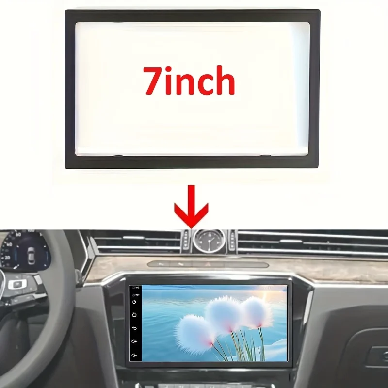 7inch Universal Double Din Installation Kit Car Stereo Radio Mounting Panel Frame For Volkswagen Passat B5 Bora Leading Jetta
