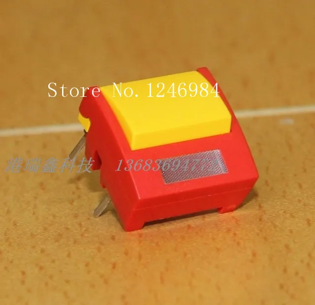 [SA]Denmark MEC red box yellow button switch reset switch micro switch 3ATL6 + 1B04 + 2B081--50pcs/lot