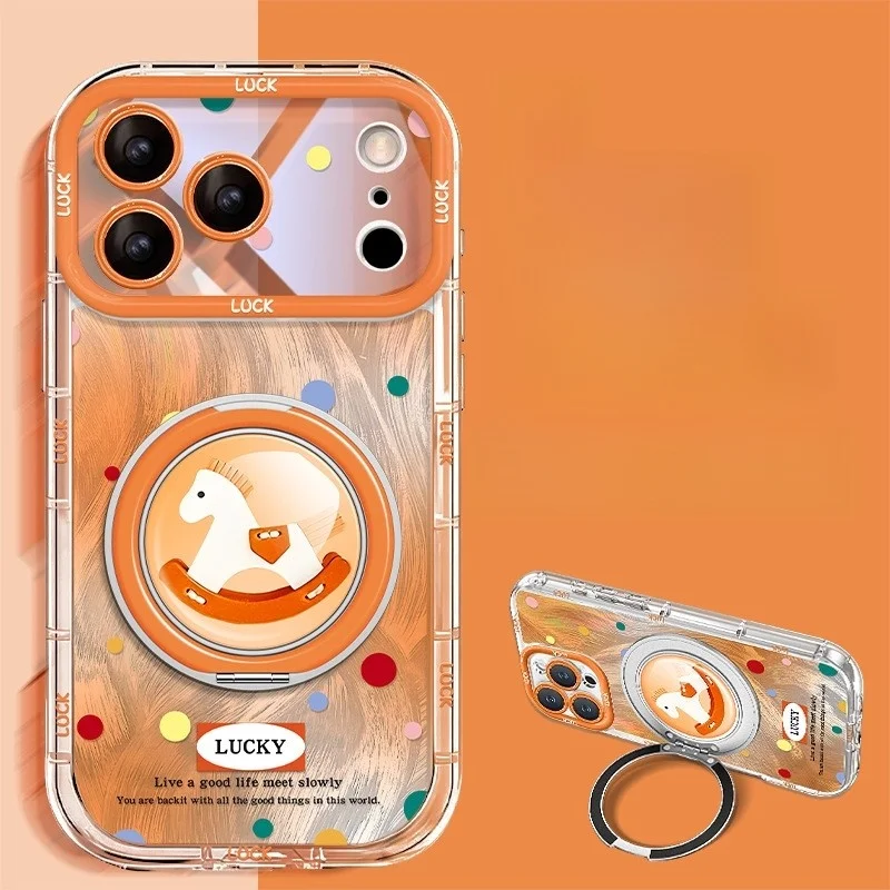 capa-protetora-para-iphone-17-pro-max-16-novo-15-14-e-13-com-estampa-de-poa-e-cavalo-de-troia-suporte-giratorio-e