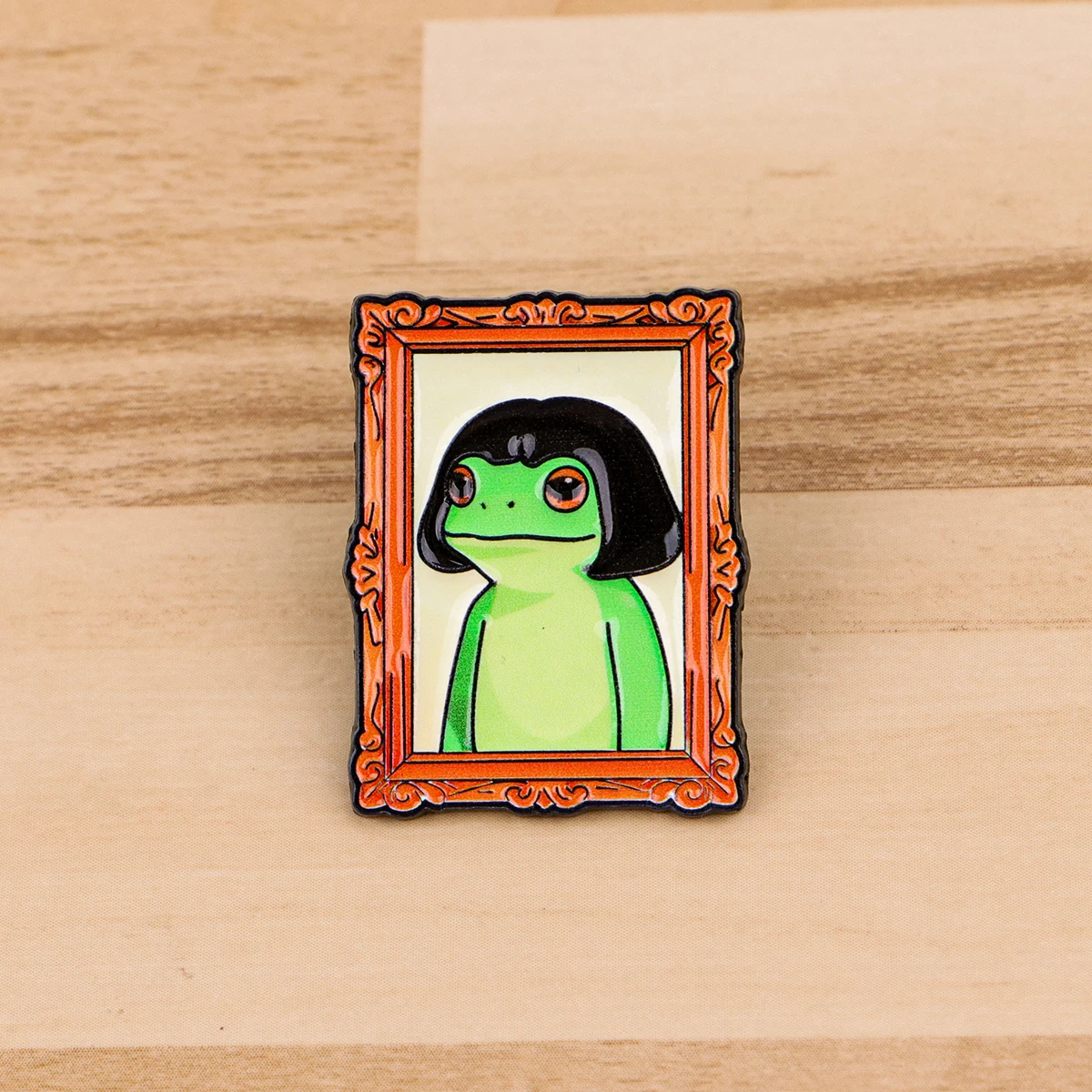 Cute Fog Portrait Enamel Pin 
