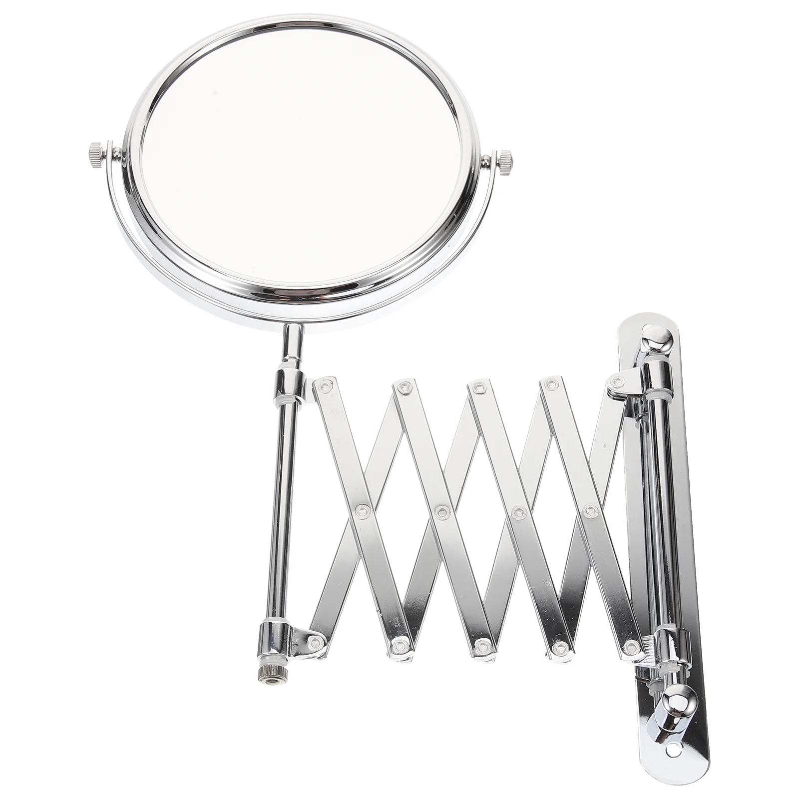 

6 Inch 3X Magnifying Round Wall Mirror Two-Sided Retractable Bathroom Mirror 360 Degree Swivel Makeup Mirror