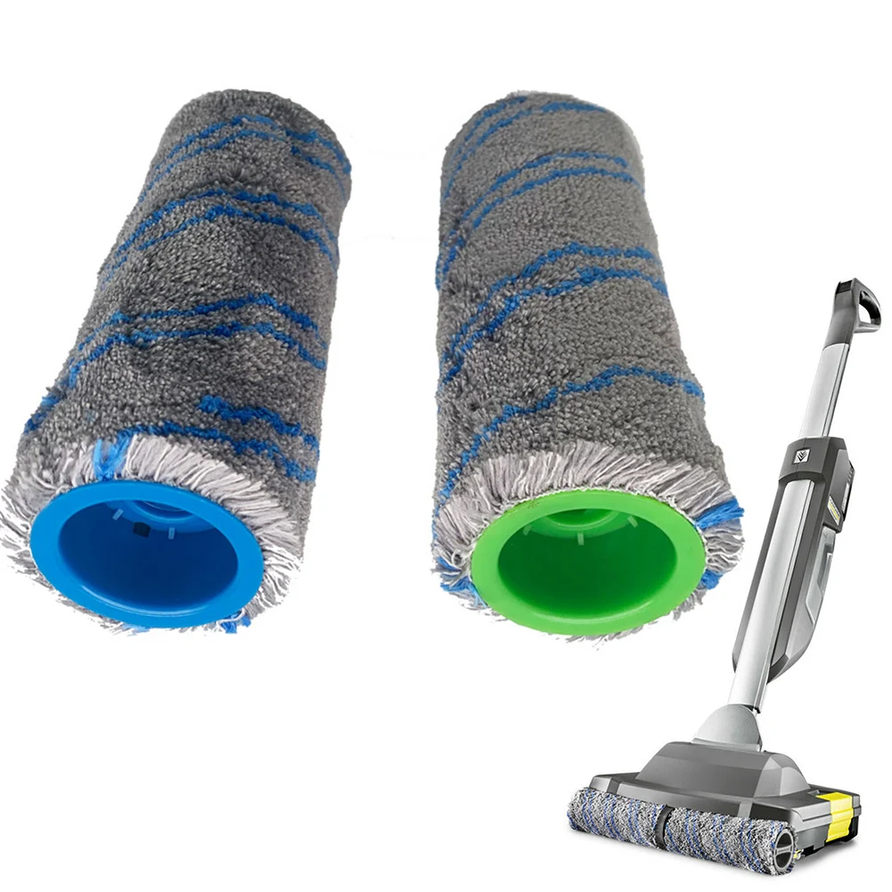 For Karcher Repl Roller Set For BR 30/1 FC3 FC3D FC5 FC7 Pack Of 2 4.030-088.0 Dry And Wet Usage Mop Cloths Pad Floor Cleaning