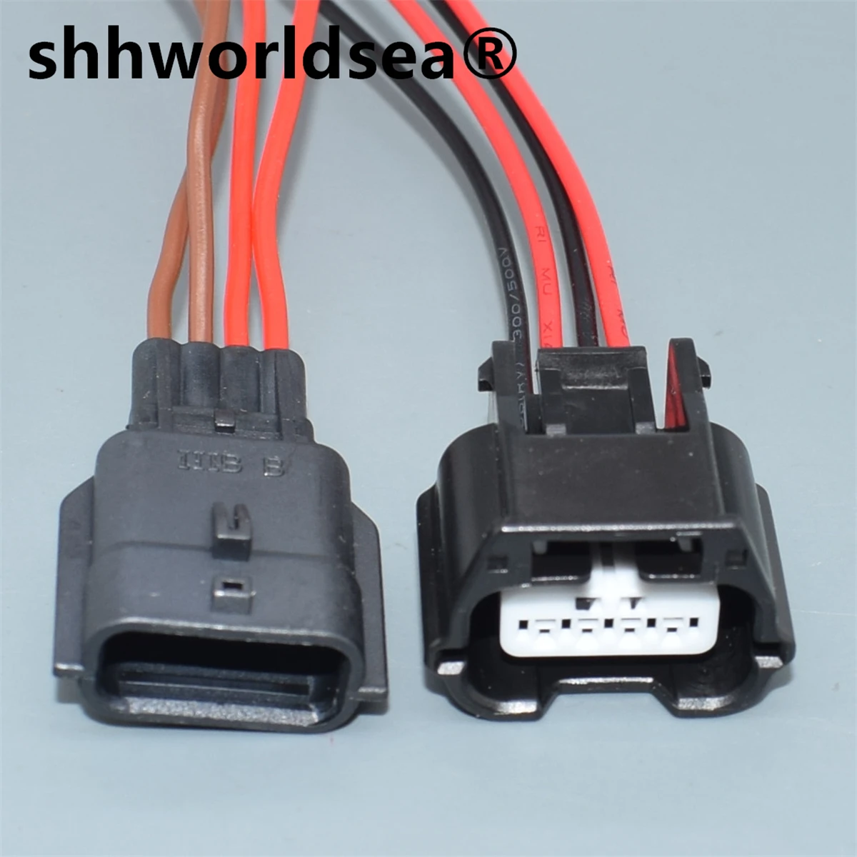 shhworldsea 4P Car Intake Pressure Sensor Wiring Socket 7282-8853-30 7283-8853-30 Auto Air Flowmeter Wire Socket