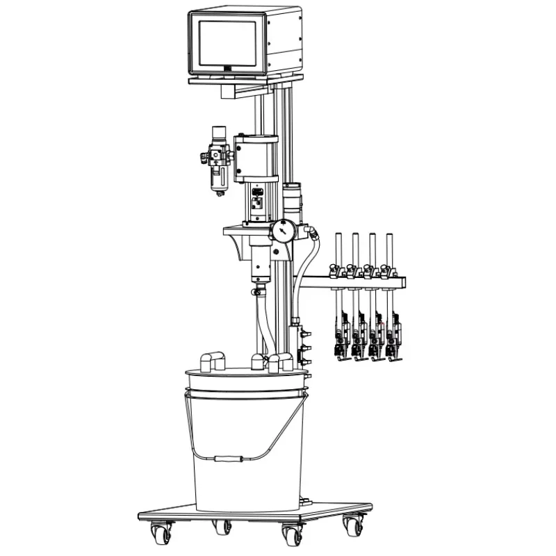 KPM-PJ-V24 Cold Glue Spraying System (four-channel Controller & One Gule)