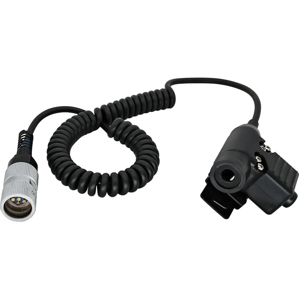 Adaptateur de casque DulMédiateur set U94 Ptt, prise à 6 broches, adapté pour magasin CElement Store C148, boîte virtuelle, casque militaire Airsoft