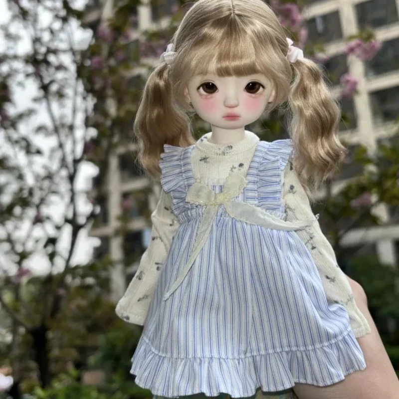 1/6 pop kleding pak voor 30 cm bjd pop lange mouwen + lange broek meisje speelgoed aankleden speelhuis mooie pop accessoires, geen pop