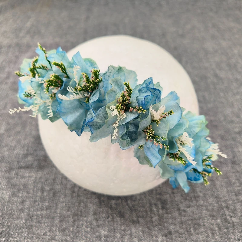 Baby Girl Headband Newborn Photography Props Flower Headbands Hair Accessories Studio Baby Photo Infant Headwear Headress