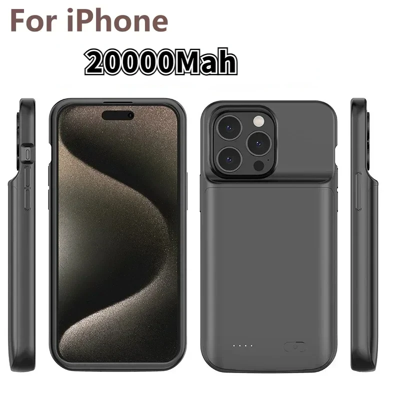 20000Mah New  Battery Charger Case For iphone 14 Plus 15 Pro 12 Pro Max 11 Pro X XS XR XS Max 6 6S 7 8 Plus Battery Case Pow