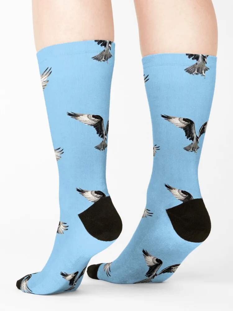 Osprey Color Print Socks heated anti-slip shoes Christmas Socks Woman Men's