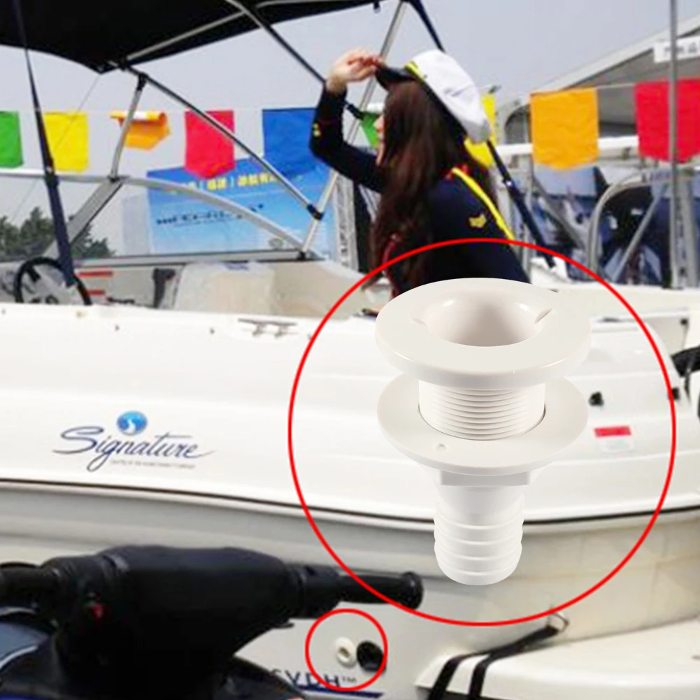 Kit d'installation de tuyau de pompe de cale, colliers de serrage, tuyau à travers le connecteur hydro pour bateaux, kit de tuyau de pompe de cale flexible en PVC, 2 pièces, 6 pieds