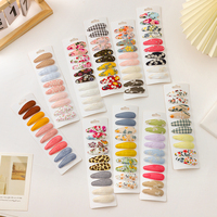 20Pcs Cartoon Kids Colorful Hair Clips Star BB Hair Bangs Hairpin for Girls Candy Love Duckbill Clip Cute Hair Accessories