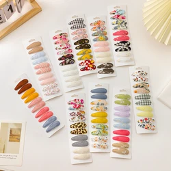 20Pcs Cartoon Kids Colorful Hair Clips Star BB Hair Bangs Hairpin for Girls Candy Love Duckbill Clip Cute Hair Accessories