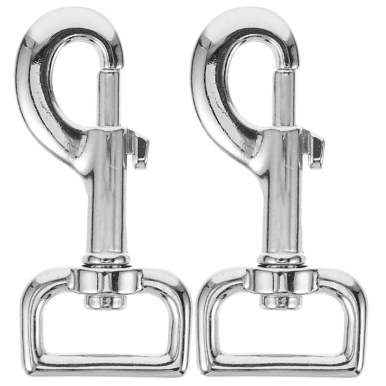 2 Pcs Hooks Heavy-duty Dog ​​leash Buckle Pet Hanging 2pcs (Lake Color) Swivel Trigger Clip Clasp Bolt Snap Silver