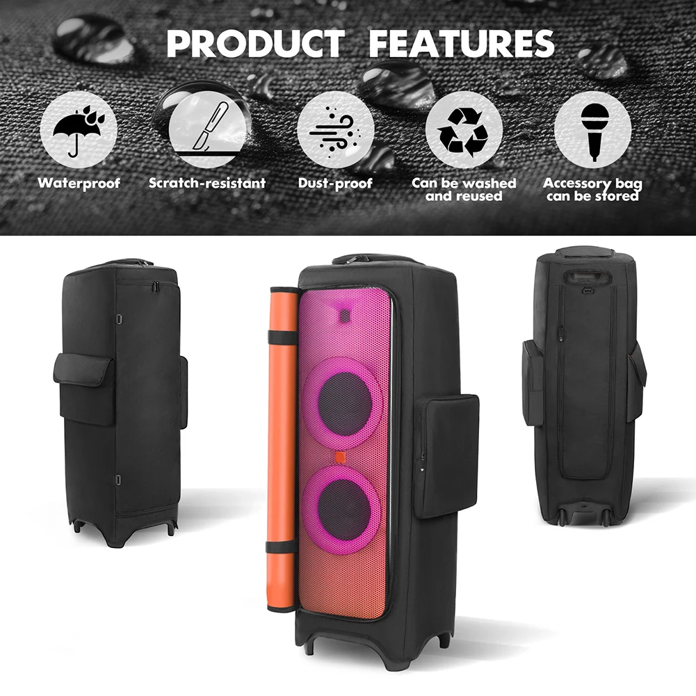 Portable Speaker Dust Case Anti-Slip Padded Speaker Protective Cover Double-Sided Speaker Storage Bag for  PARTYBOX 1000 Bag view 6