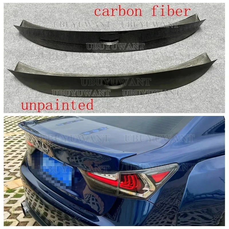 For LEXUS GS GS350 GS300 GS450 Rear Trunk Spoiler 2013-2016 High Quality REAL CARBON FIBER Car Rear Tail Wing Lip Spoiler