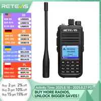 Retevis RT3S Walkie Talkie DMR Radio Long Range Walkie Talkies Camping Ham Radio UHF VHF GPS AES256 Encryption Digital Portable