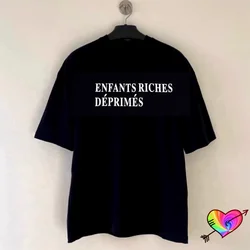 Big Enfants Riches Deprimes Logo Tee Men Women 2024ss Printed ERD T-shirt Oversized Tops Black Short Sleeve