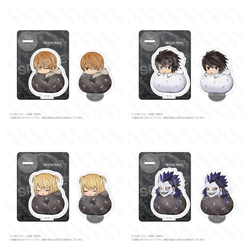 DEATH NOTE Anime Figures Yagami Light L MisaMisa Ryuk Cosplay Acrylic Stands Model Keychains Christmas Gift Fans Collection